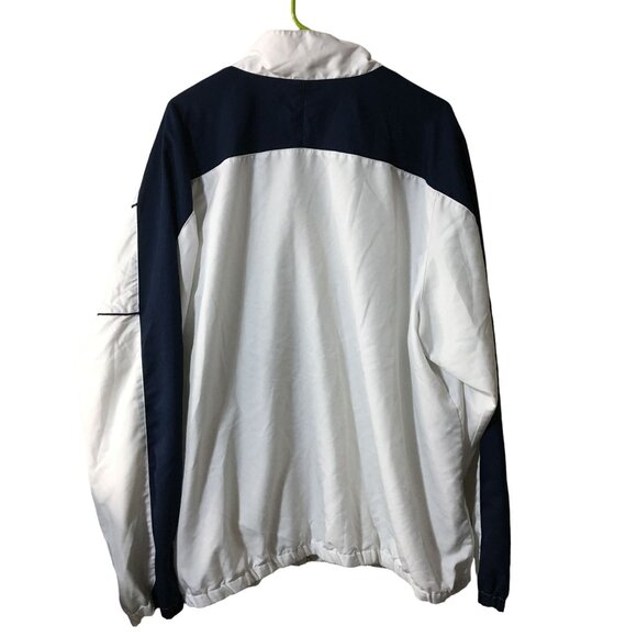 REEBOK WHITE AND NAVY WINDBREAKER JACKET MENS 2XL - Picture 2 of 4